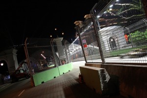 Singapore Grand Prix: green walls